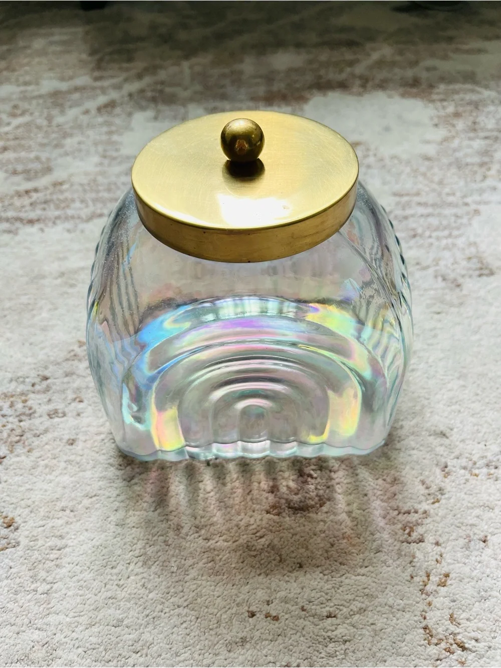 Anthropologie Noah Small Iridescent Bath Canister